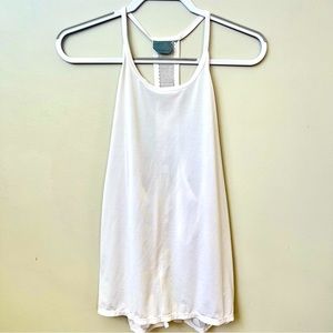 Athleta White Racerback Tank